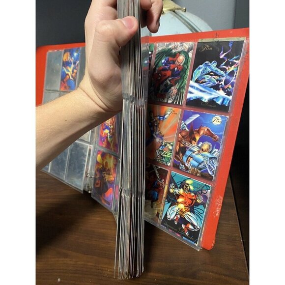 Vintage 90s Marvel Trading Card Binder. Spider-Man, Super man, X-Men Hol… - Picture 12 of 14